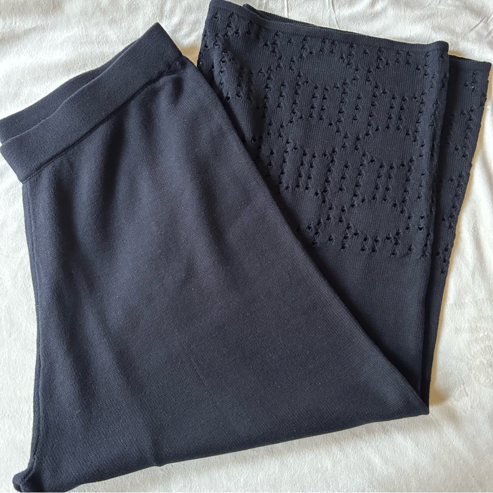 Women's Plus Size Black Wide-Leg Pants Size 3X